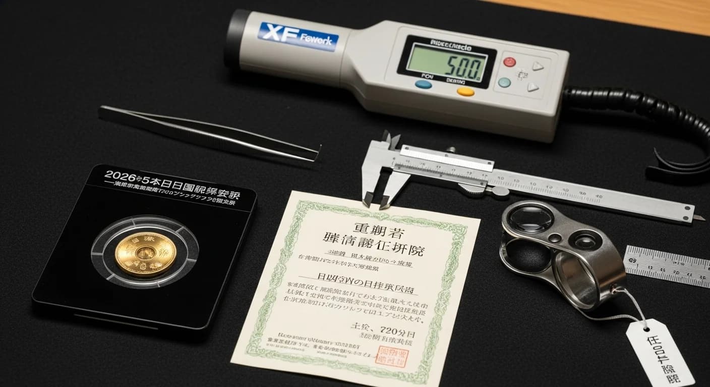 2026年5月 日本古銭 国際クロスチェック制度 — 海外鑑定機関と国内認定機関がダブルサイン認証システムを実装 のヘッダ画像