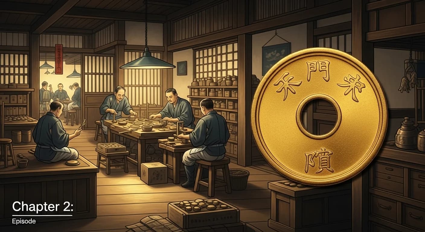 天正大判の鋳造工程
